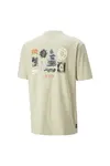 Puma DOWNTOWN Graphic Tee Bej Erkek T-Shirt