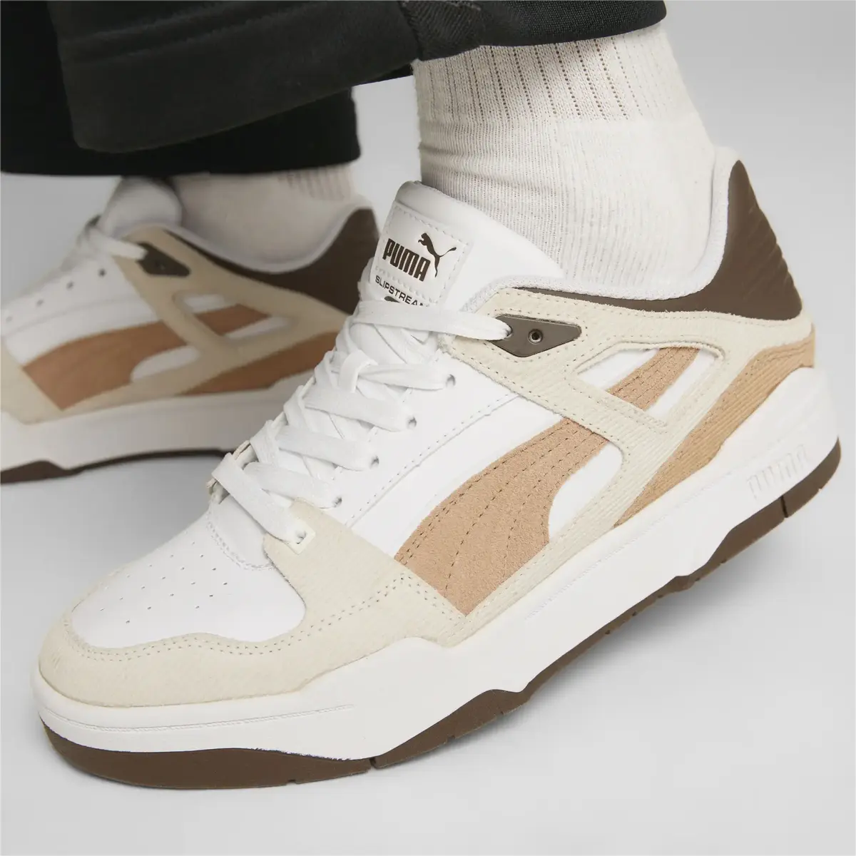 puma Slipstream Cord PUMA White-Warm Erkek Günlük Spor Ayakkabı ve Sneaker