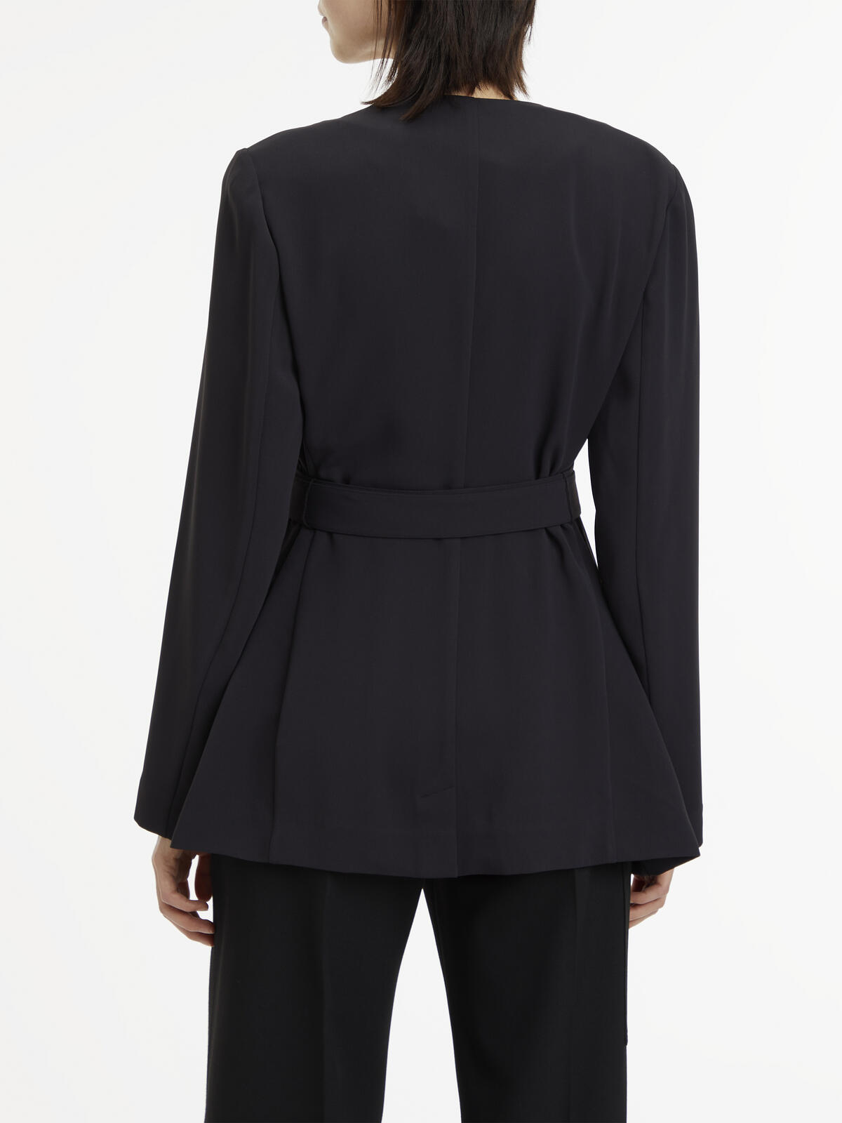 Calvin Klein STRUCTURE TWILL BLAZ Kadın Siyah Blazer