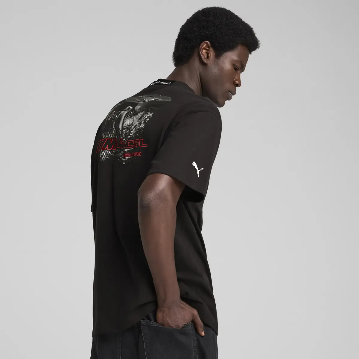 PUMA BMW MMS LIFESTYLE CAR TEE Siyah Erkek T-Shirt