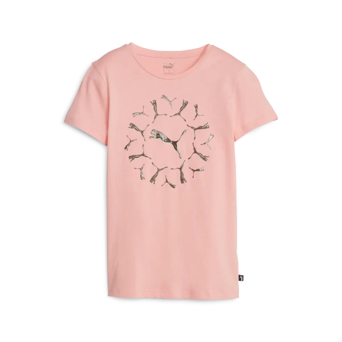 Puma ESS+ Graphic Tee Pembe Kadın T-Shirt