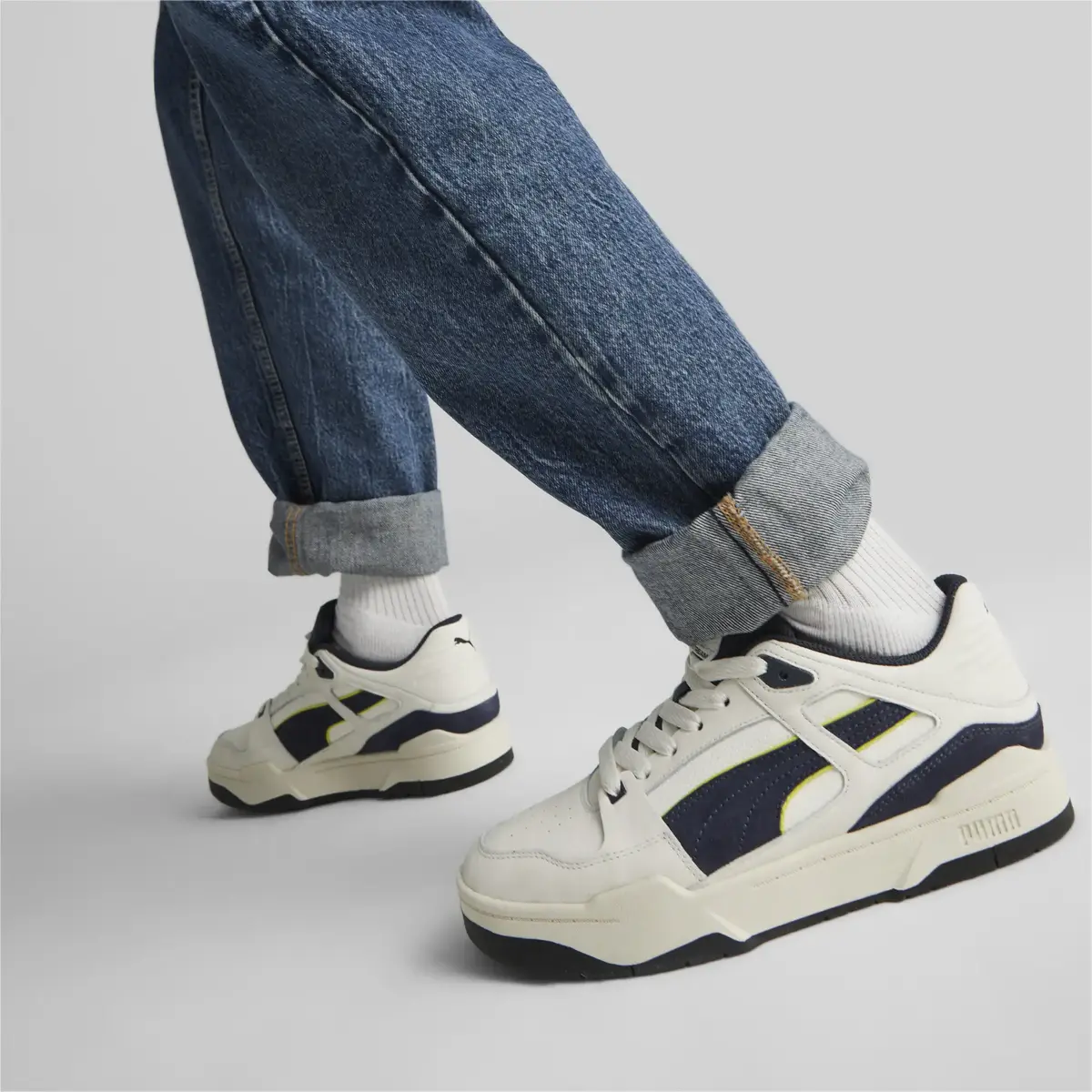 Puma Slipstream Always On Beyaz-Lacivert Erkek Günlük Spor Ayakkabı