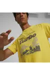 Puma Pl Graphic Tee 2 Sarı Erkek T-Shirt