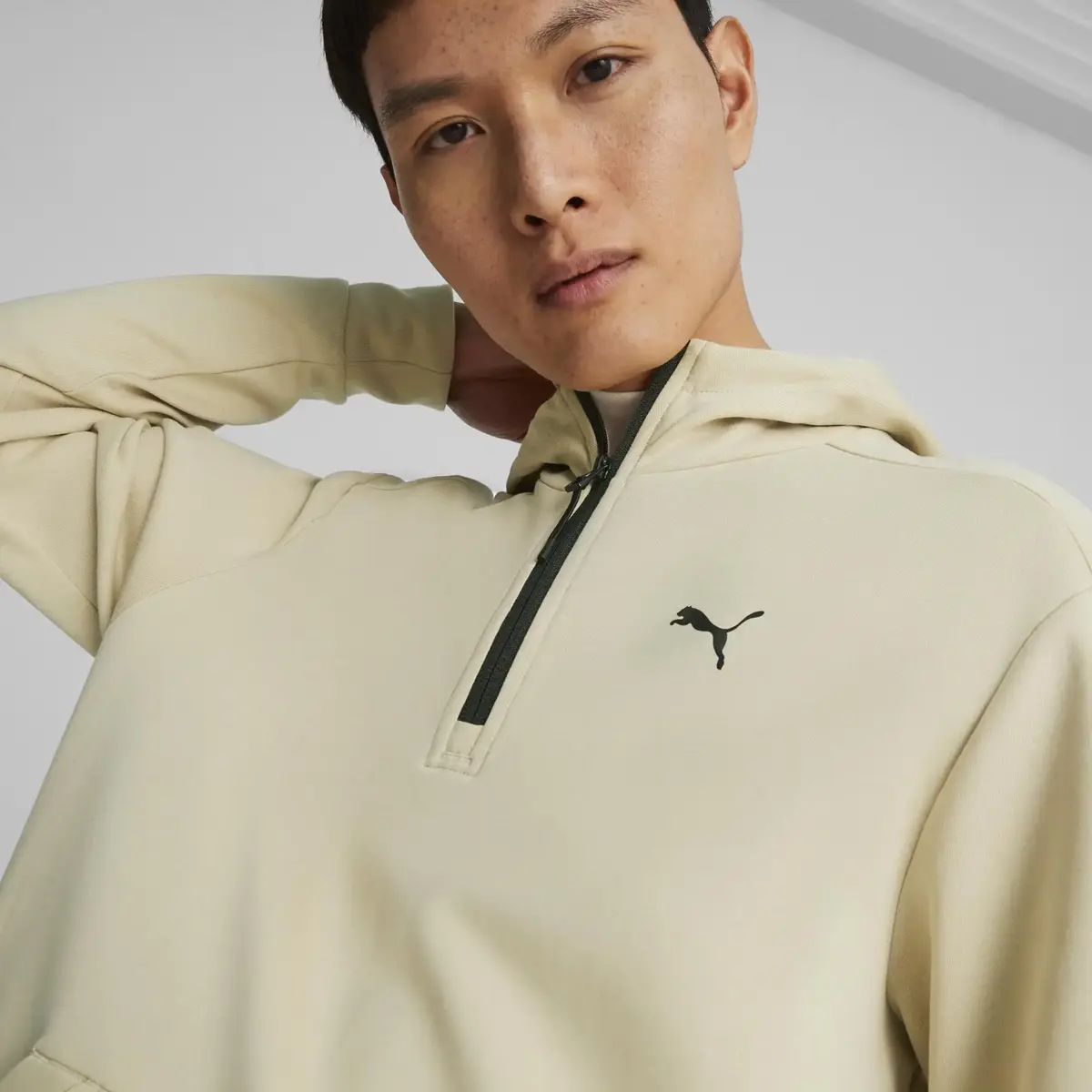 Puma RAD/CAL Half-Zip DK Granola Bej Erkek Sweatshirt