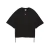 Puma DARE TO Oversized Ruched Tee Siyah Kadın T-Shirt