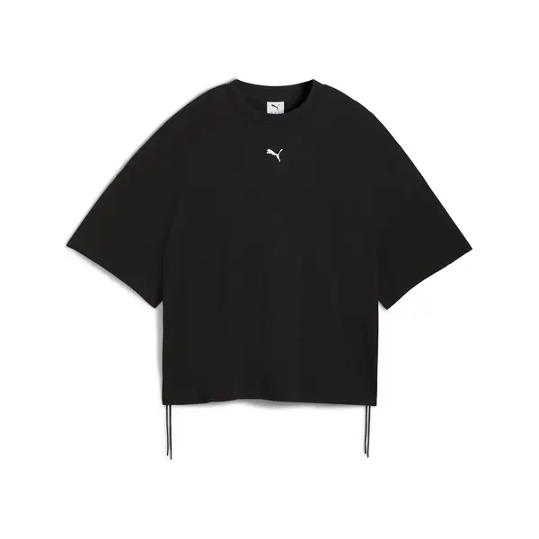 Puma DARE TO Oversized Ruched Tee Siyah Kadın T-Shirt