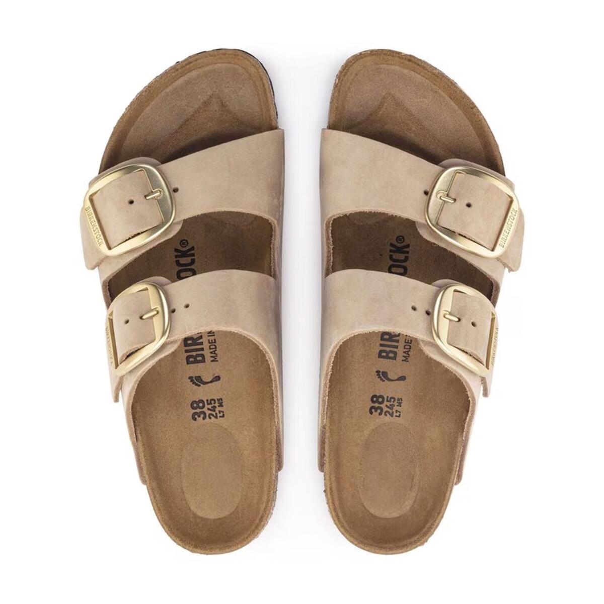 Birkenstock Arizona Big Buckle Nu Kahverengi Kadın Terlik