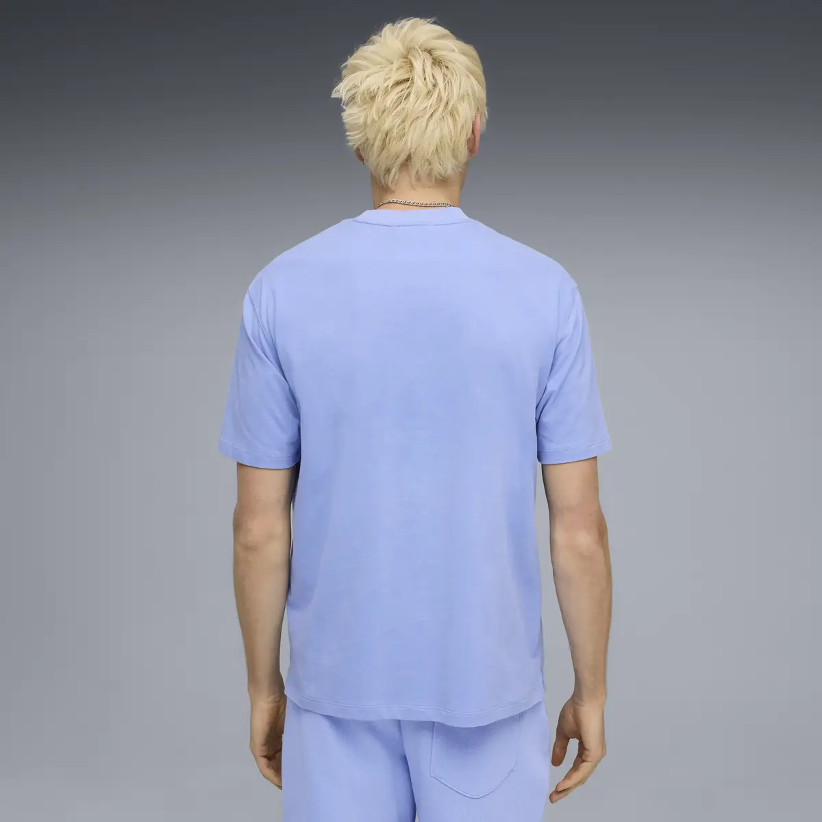 Puma SELECT Essentials Pocket Tee Mavi Erkek T-Shirt