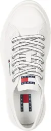 Tommy Hilfiger TJW FOXING VULC LC L, YBL Beyaz Kadın Spor Ayakkabı & Sneaker