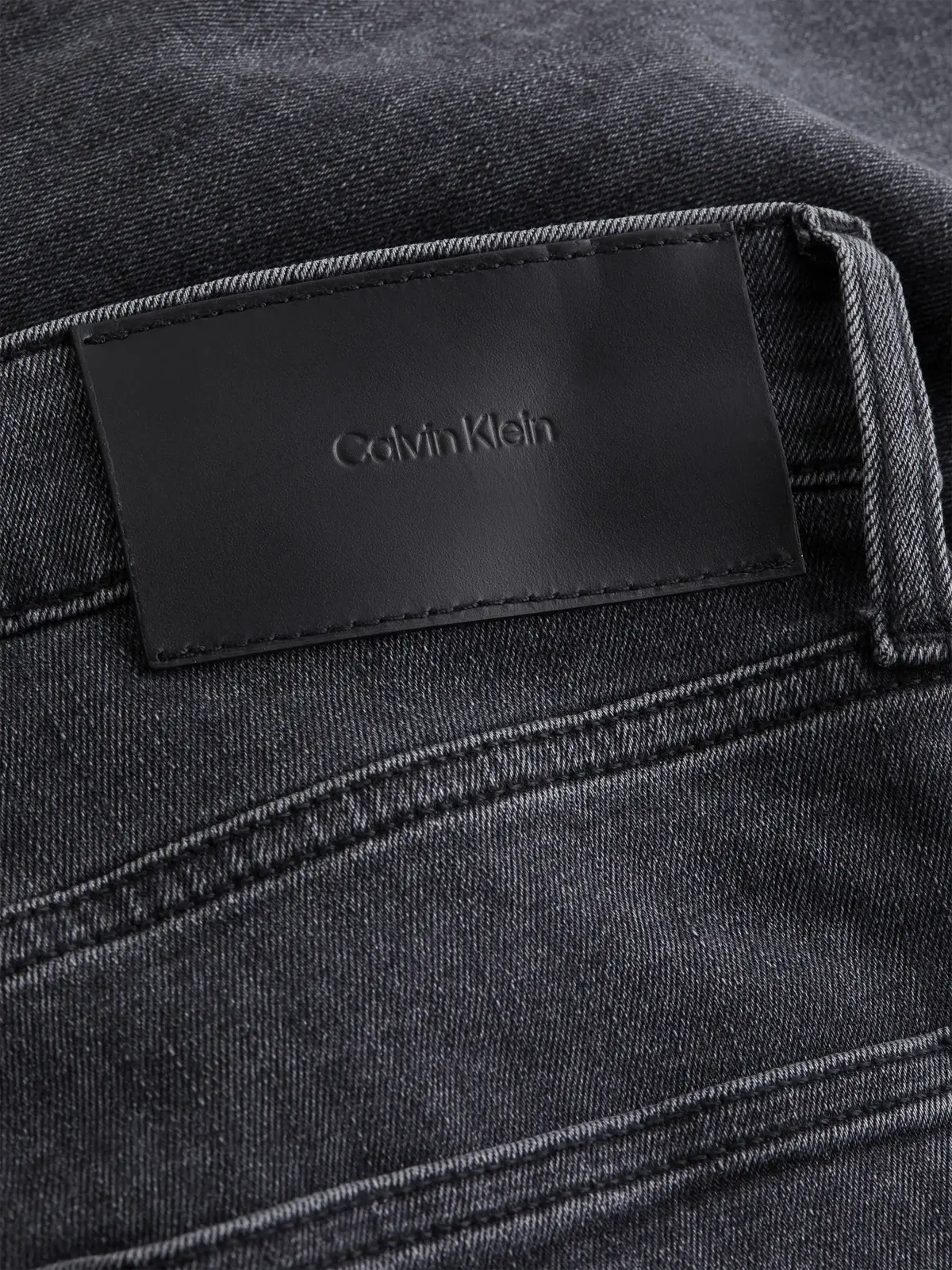 Calvin Klein TAPERED WASHED BLACK Erkek Antrasit Kot Pantolon