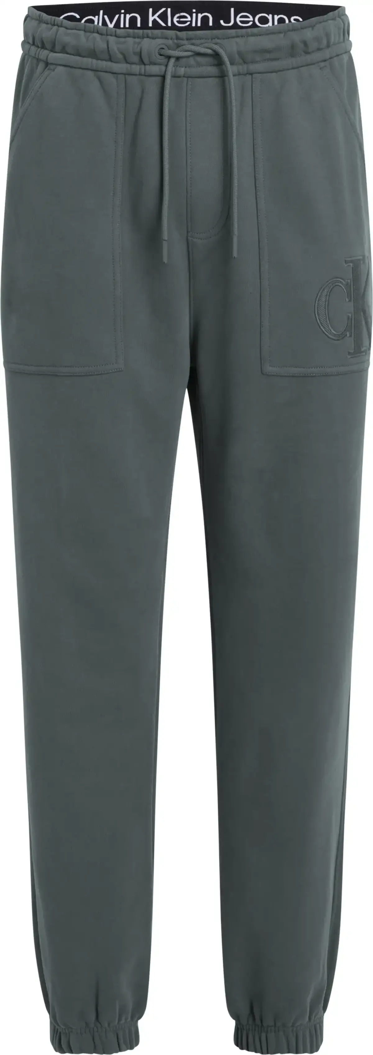 Calvin Klein CK APPLIQUE PANT Erkek Yeşil Eşofman Alt