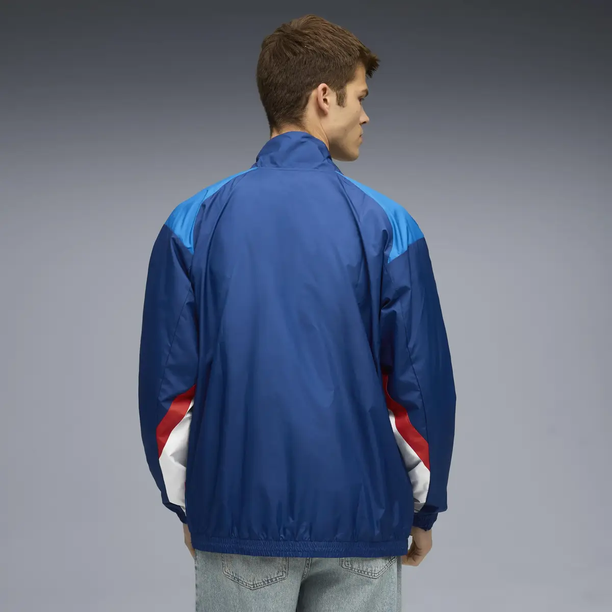 Puma BMW MMS Woven Jacket Mavi Erkek Fermuarlı Ceket