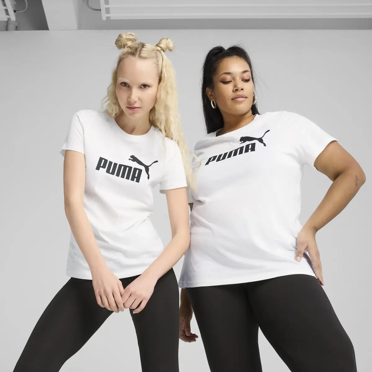 PUMA ESS No. 1 Logo Tee Beyaz Kadın T-Shirt