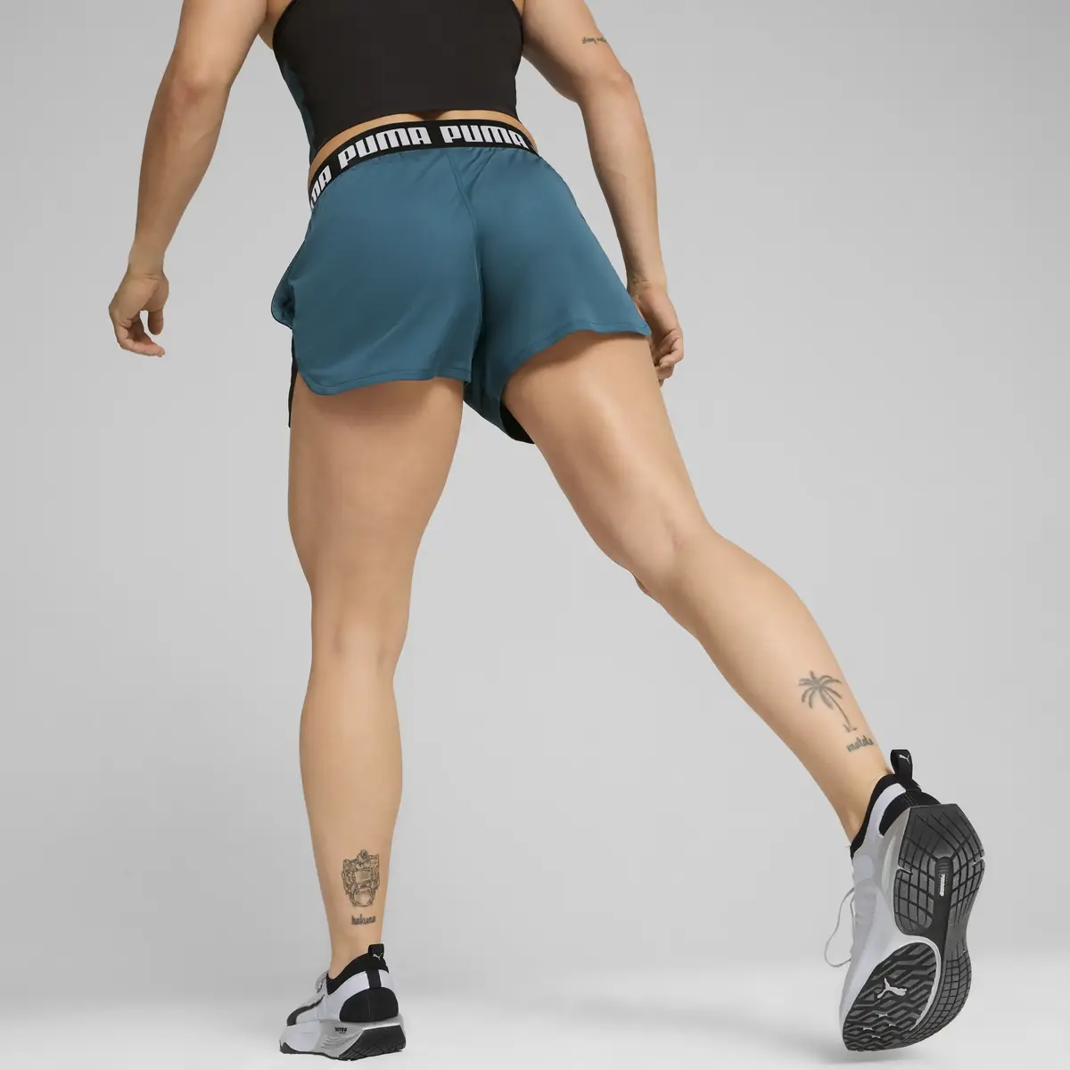Puma TRAIN ALL DAY KNIT 3" SHORT Yeşil Kadın Şort