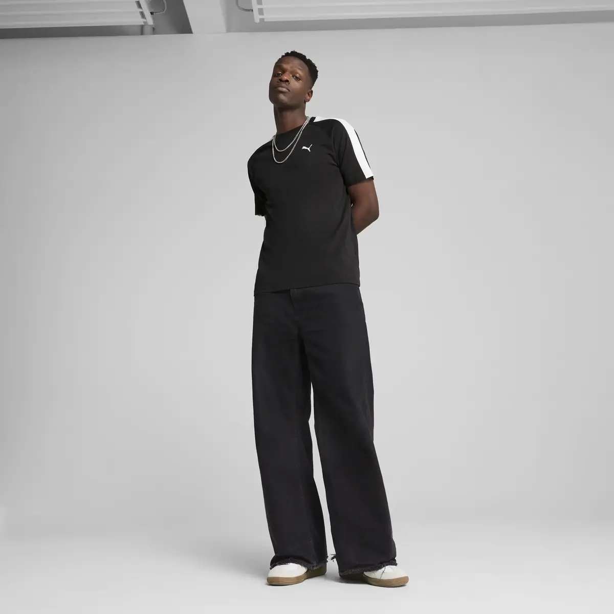 Puma T7 Tee Siyah Erkek T-Shirt