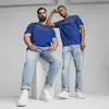 Puma SQUAD Big Graphic Tee Mavi Erkek T-Shirt