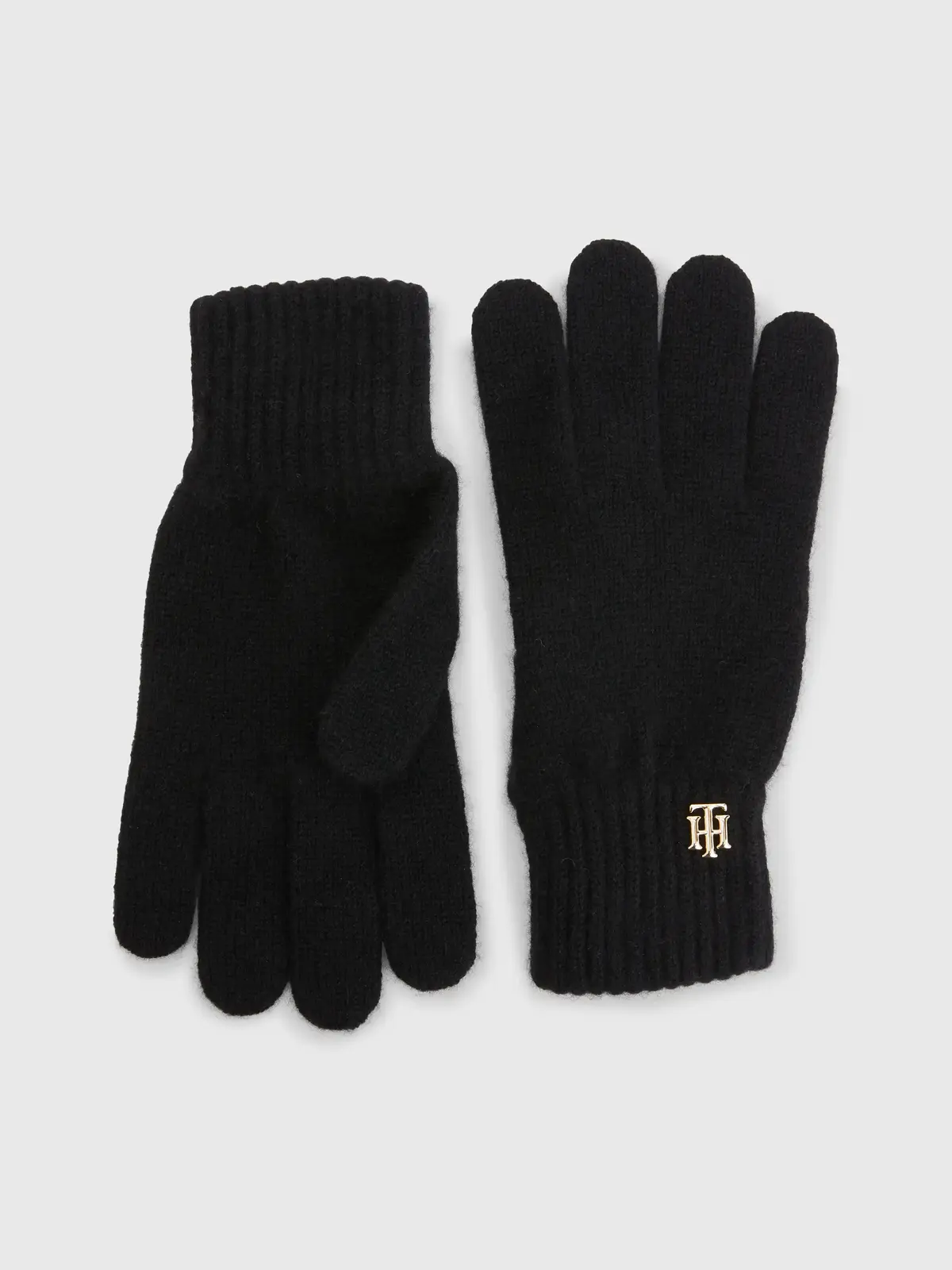 Tommy Hilfiger LUXE CASHMERE GLOVES Kadın Siyah Eldiven