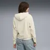 Puma ESS ELEVATED Velour Hoodie Krem Kadın Hoodie