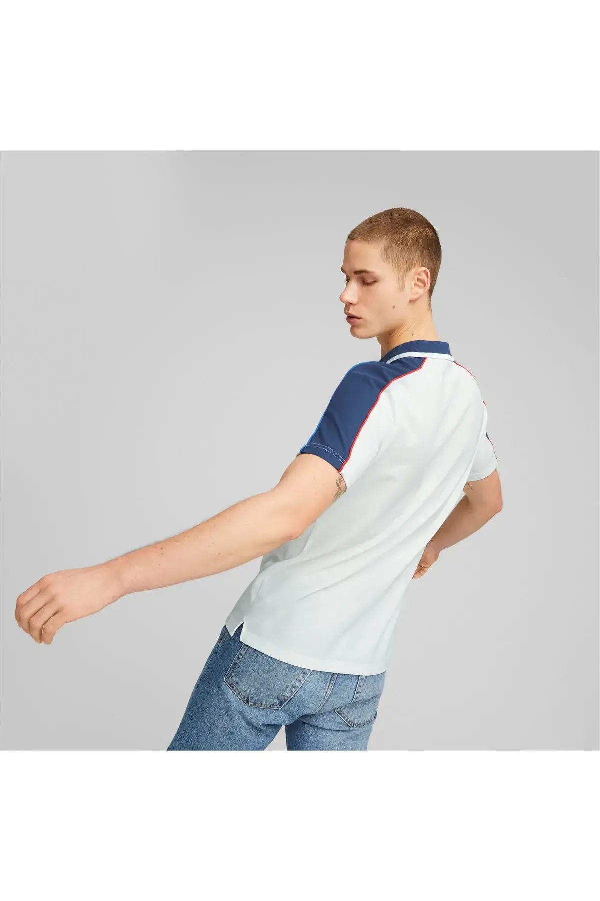 Puma BMW MMS Erkek Beyaz Polo T-Shirt