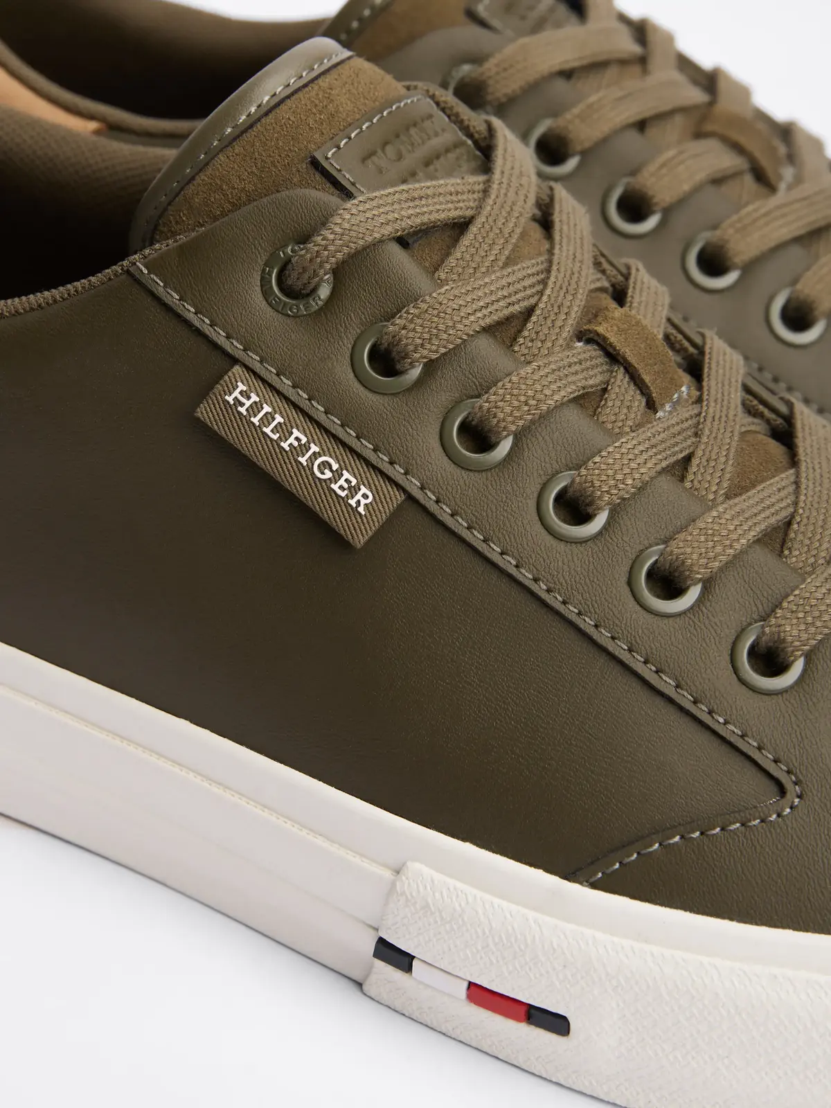 Tommy Hilfiger TH HI VULC STREET LO, RBN Yeşil Erkek Spor Ayakkabı & Sneaker