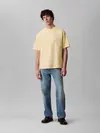 Calvin Klein SS HI LOW EMB 16S JERSEY CN TEE Sarı Erkek Tişört