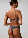 Calvin Klein LIGHTLY LINED TRIANG Gri Bikini Üst