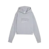 Puma Elev Graph Cropped Hoodie TR Gri Kadın Hoodie