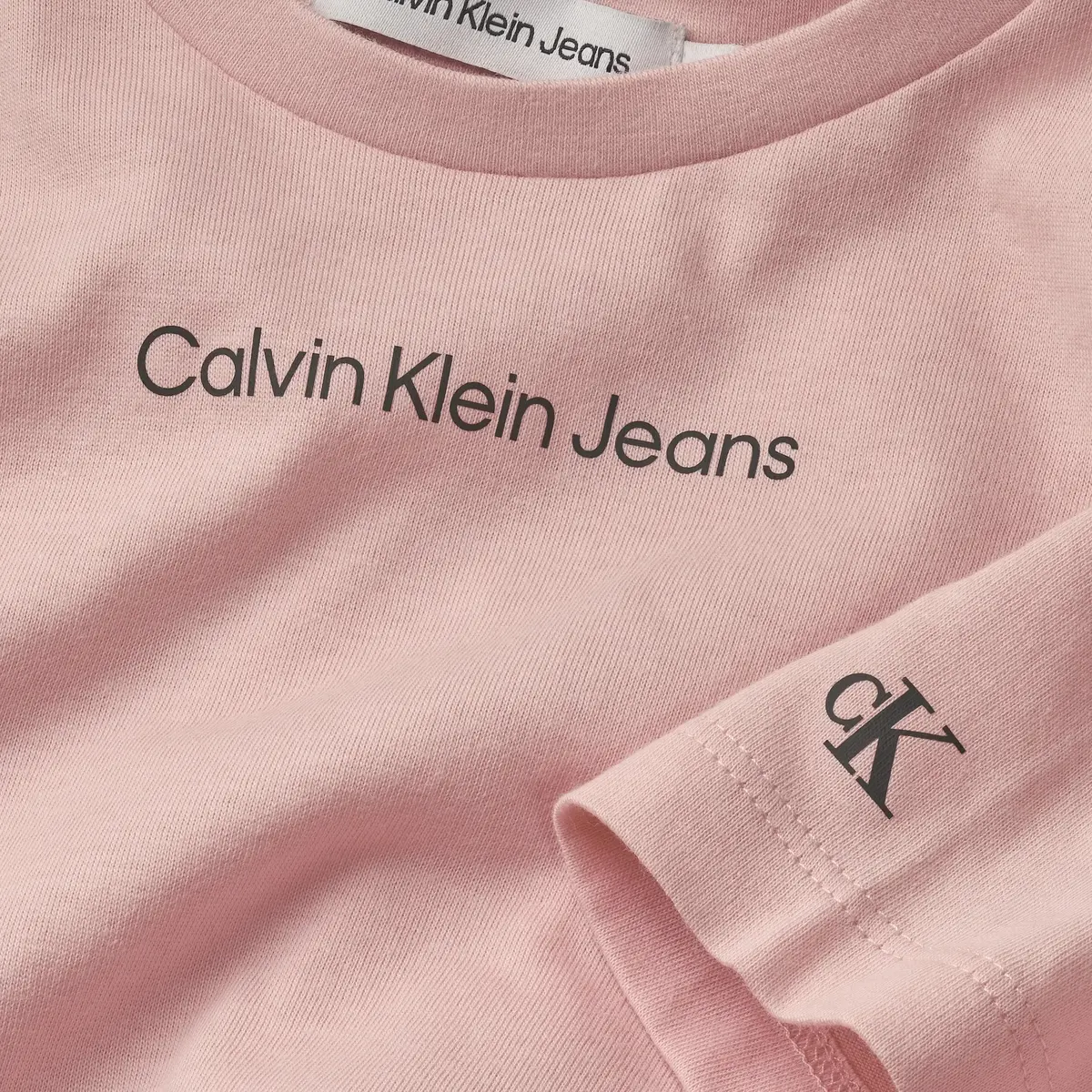 Calvin Klein CKJ LOGO BOXY T-SHIR Kadın Pembe T-Shirt