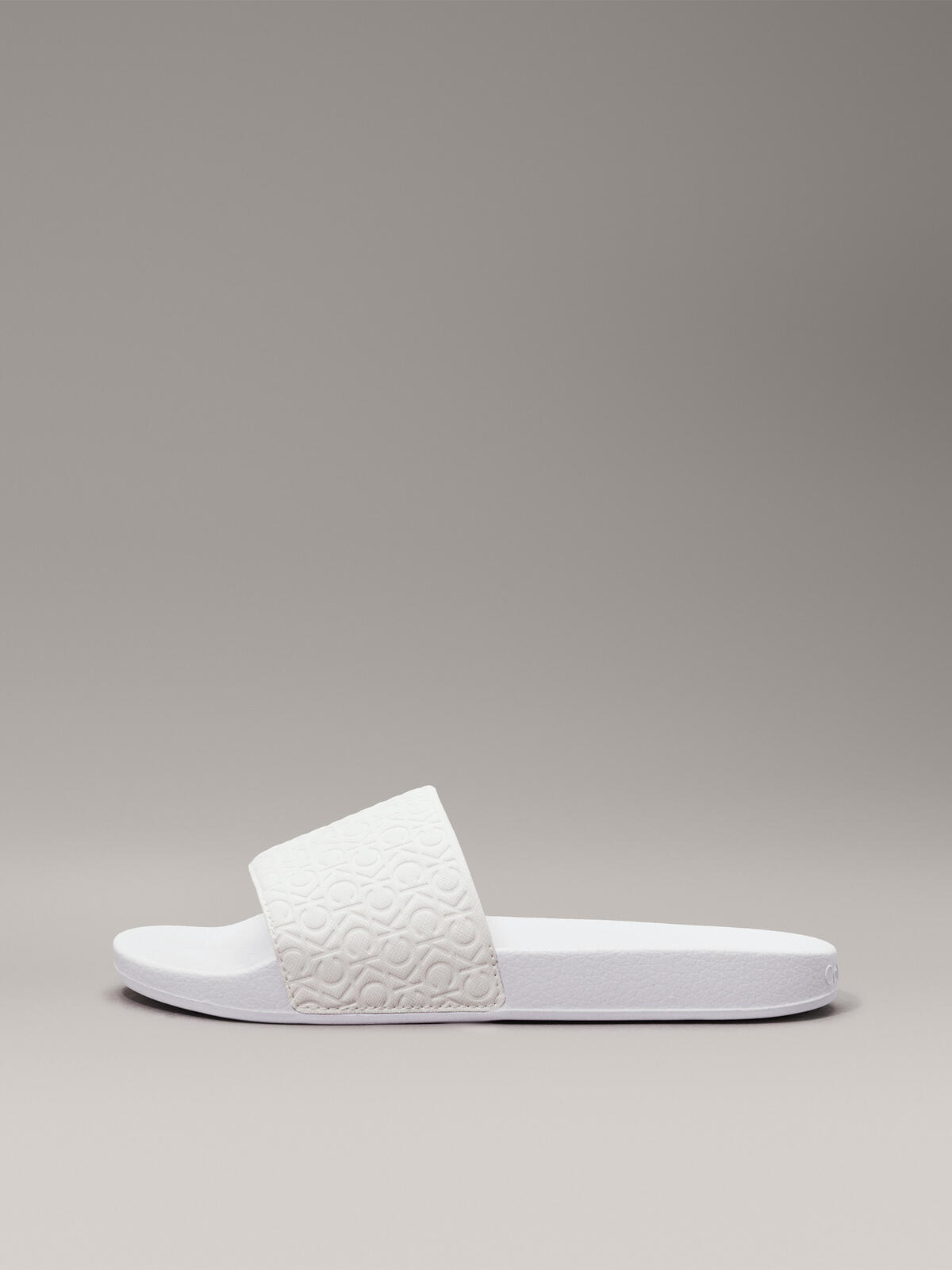 Calvin Klein SLIDE SAFF MONO Kadın Beyaz Terlik