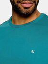Calvin Klein SS CLASSIC MONOGRAM, 8ZU Mavi Erkek T-Shirt