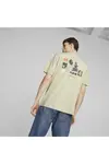 Puma DOWNTOWN Graphic Tee Bej Erkek T-Shirt