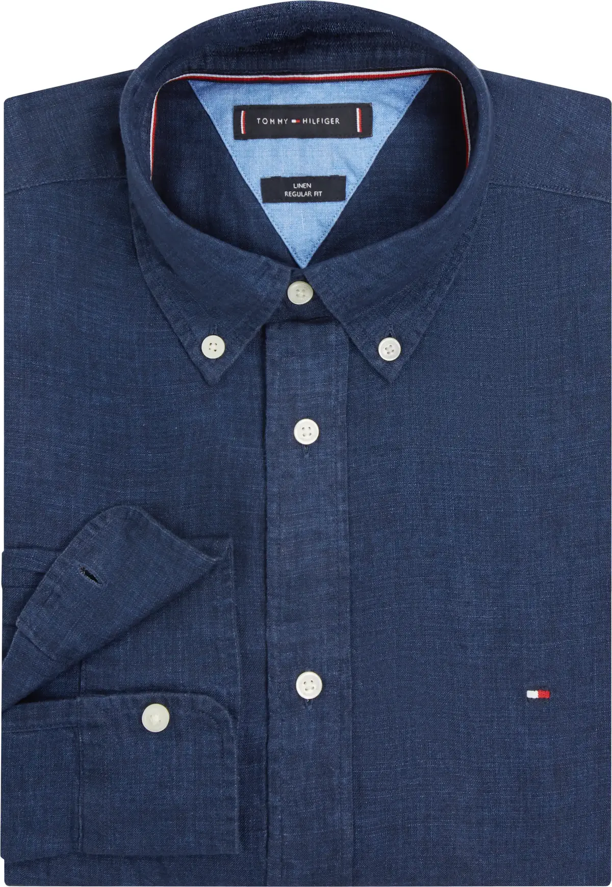 Tommy Hilfiger PIGMENT DYED LI SOLI, DCC Lacivert Erkek Gömlek