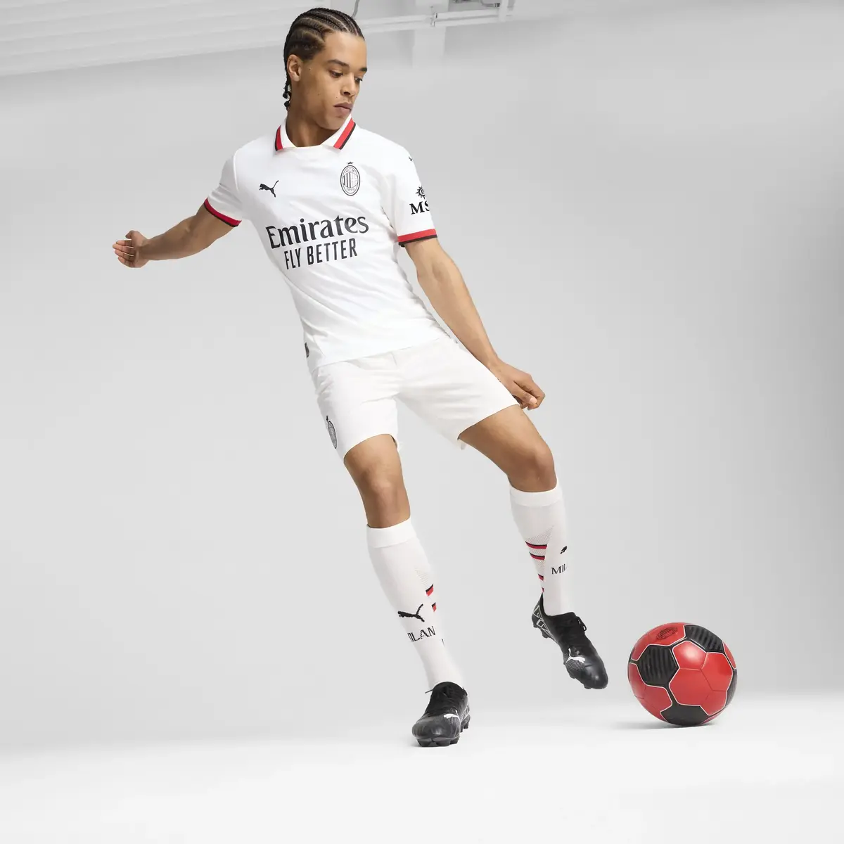 PUMA ACM Away Jersey Replica Beyaz Erkek Forma