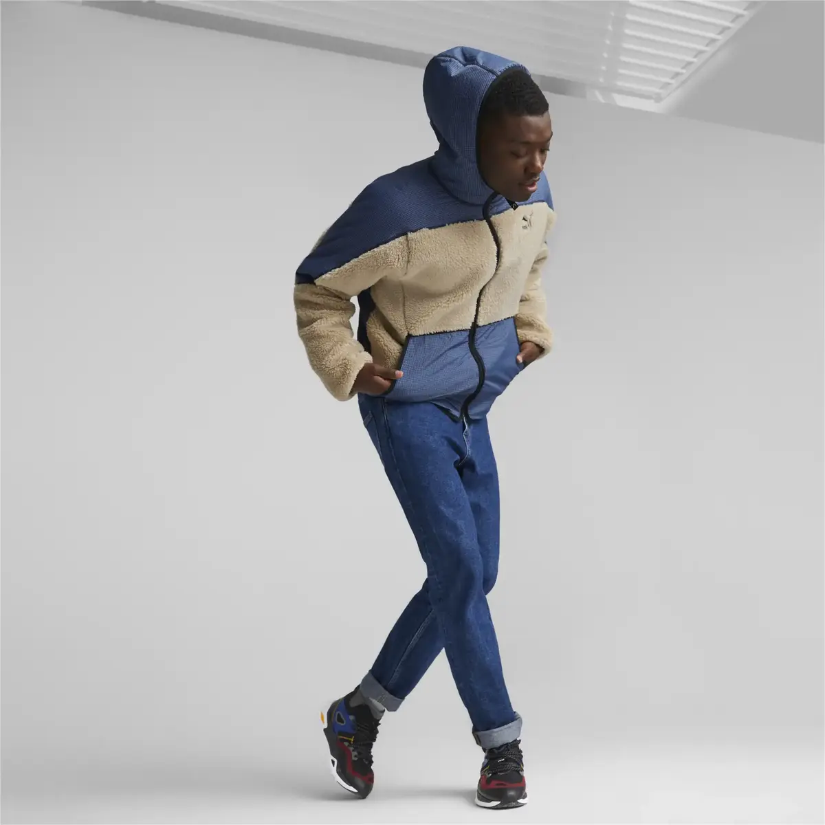 Puma Sherpa Hooded Jacket Light Sand Bej Erkek Ceket