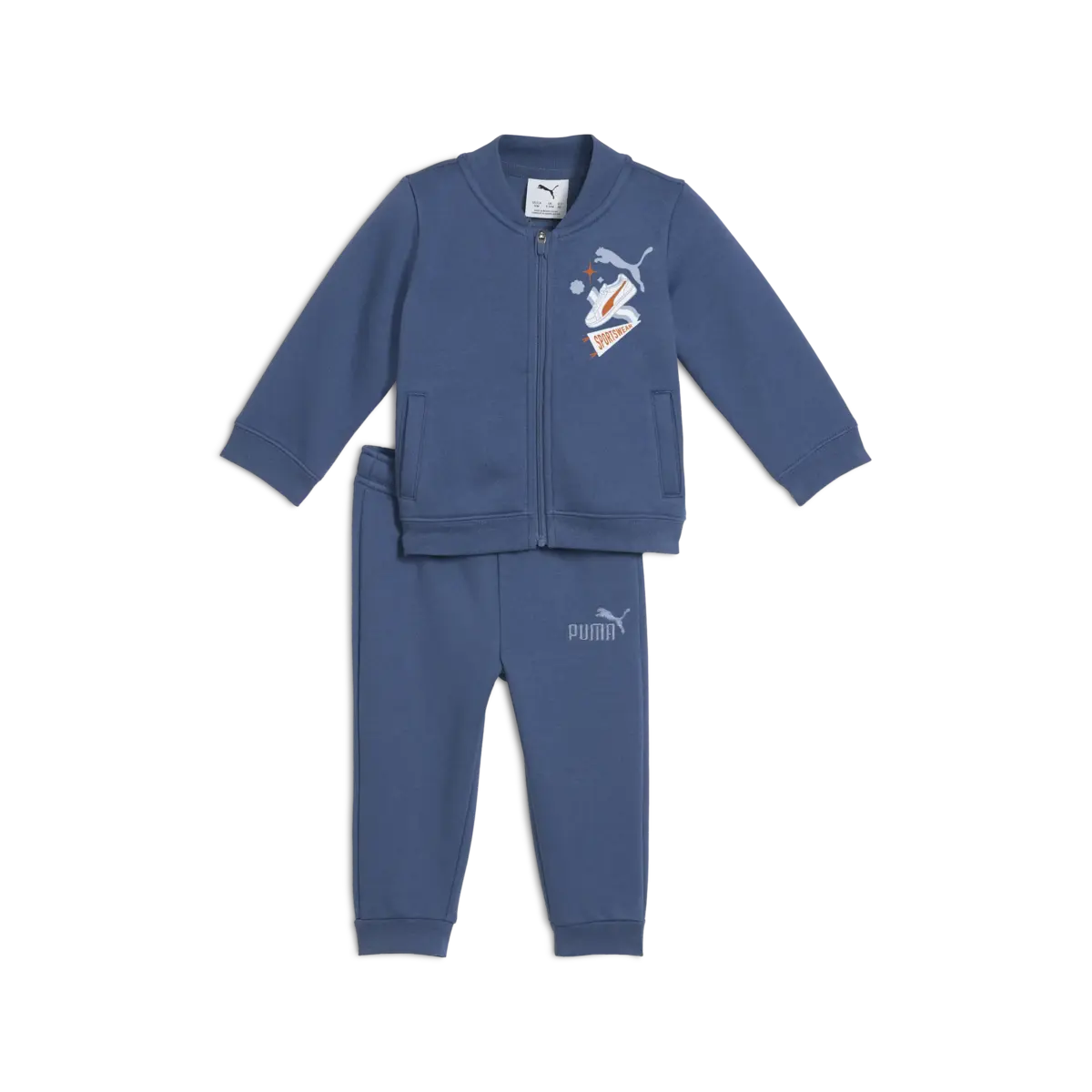 Puma Full-Zip Set Mavi Unisex Sweatshirt