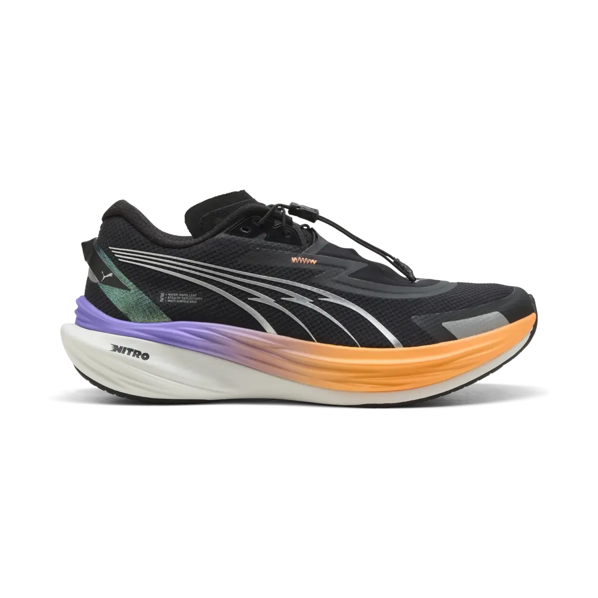 PUMA Deviate NITROTM3 WTR+ Siyah Erkek Yürüyüş ve Koşu Ayakkabısı