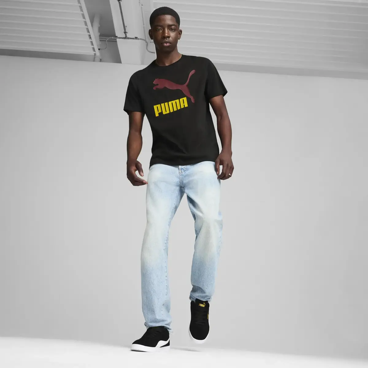 Puma Classics Logo Tee (s) Siyah Erkek T-Shirt