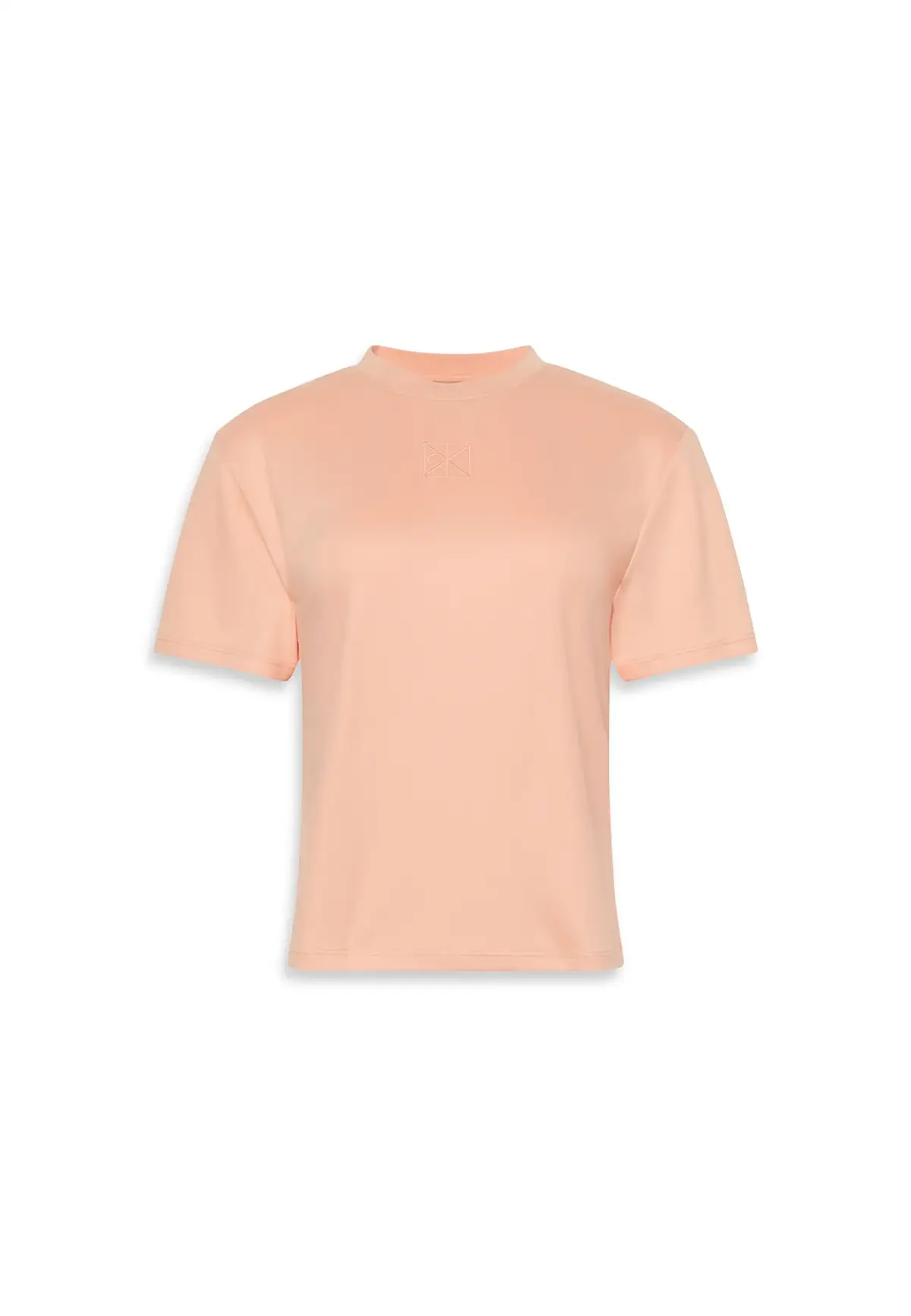 Calvin Klein SS SUPIMA JERSEY EMB Pembe Kadın Tişört