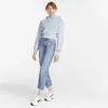 Puma Classics Crop Hoodie TR Arctic Ice Mavi Kadın Sweatshirt