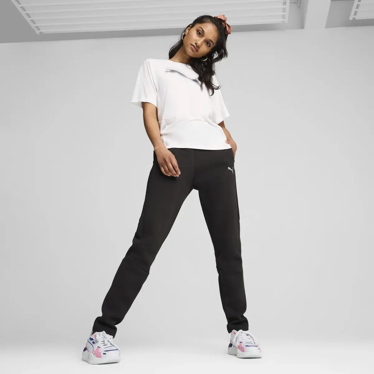 Puma EVOSTRIPE Pants op Siyah Kadın Eşofman Altı