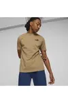 Puma ESS ELEVATED Embroidered Tee Bej Erkek T-Shirt