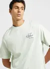 Calvin Klein SS 30S MICRO MONOLOGO GRAPHIC TE Yeşil Erkek Tişört