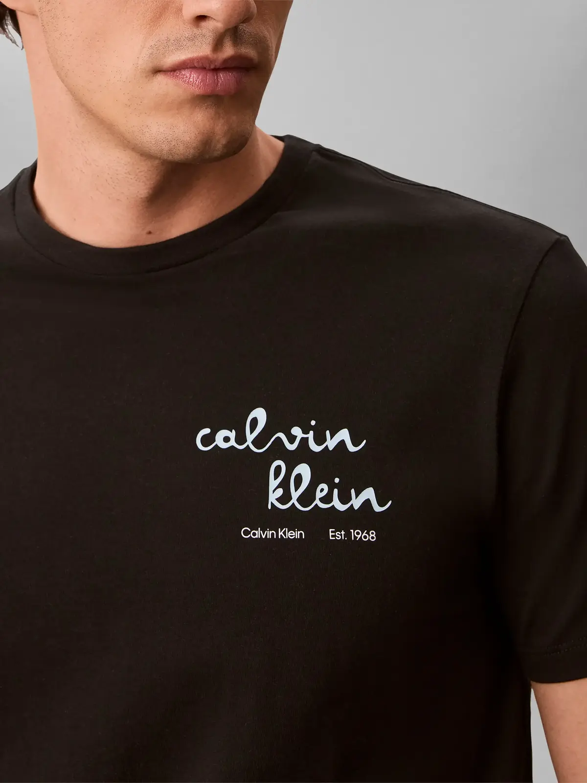 Calvin Klein SS 30S EU CK TRVL Siyah Erkek Tişört
