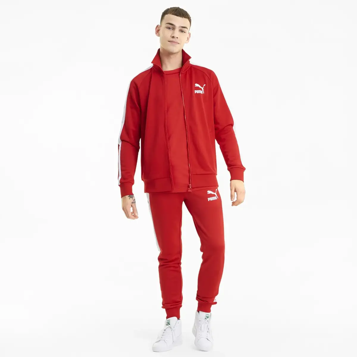 Puma Iconic T7 Track Jacket PT Kırmızı Erkek Sweatshirt