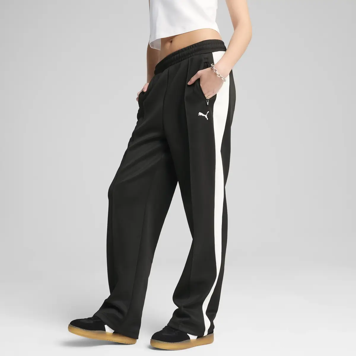 Puma T7 ALWAYS ON Straight Pants Siyah Kadın Eşofman Altı