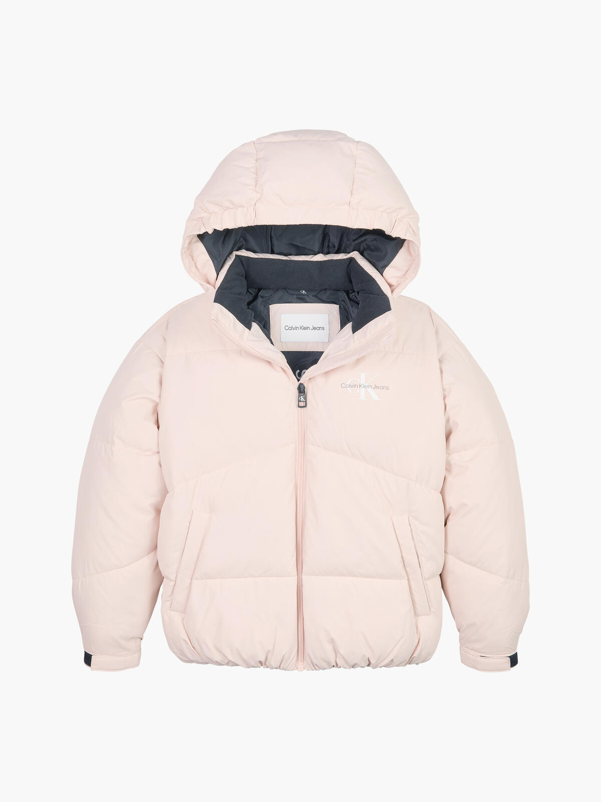 Calvin Klein CK SHORT PUFFER JACK Kadın Krem Şişme Mont