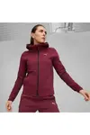 Puma EVOSTRIPE Full-Zip Hoodie Kırmızı Kadın Fermuarlı Hoodie