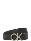 Calvin Klein CK HALLMARK LOGO 35MM ADJ/REV Siyah Erkek Kemer