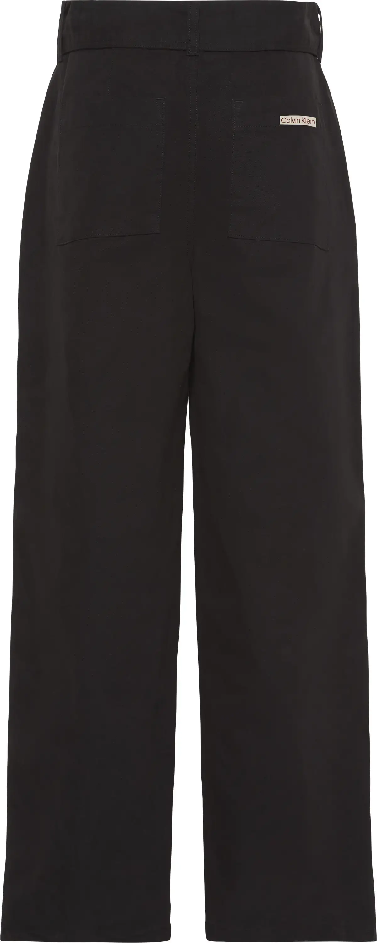 Calvin Klein COTTON SEAMED PANT Kadın Siyah Kumaş Pantolon