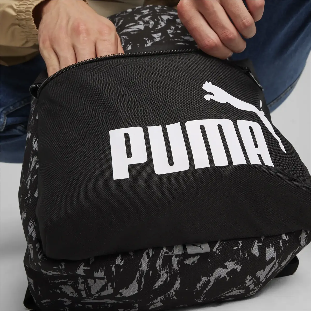 Puma Phase AOP Backpack Siyah Unisex Sırt Çantası
